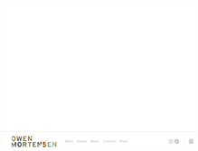 Tablet Screenshot of owenmortensen.com